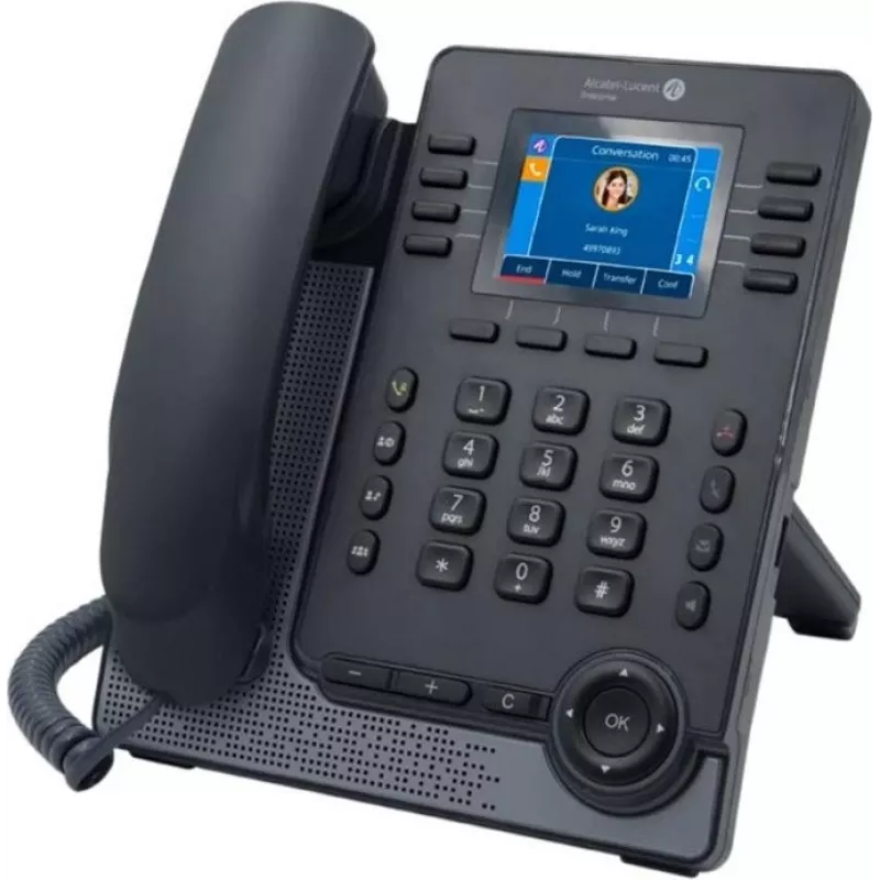VoIP telefonas ALCATEL M5s modelis 3MK37018AA — stalinis IP ragelis SIP telefonijai
