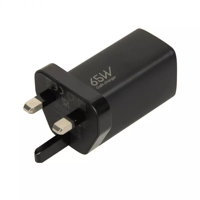 iBOX C-65 Juoda, GaN 65W universalus įkroviklis JK kištukas
