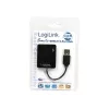 USB šakotuvas LOGILINK UA0139 — 4 prievadų USB 2.0, 480 Mbit/s, juodas