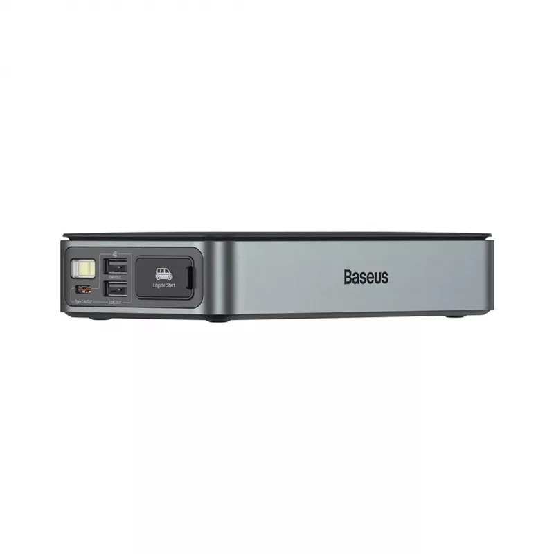 Išorinė baterija / starteris Baseus Pro+ automobilinis starteris, 12000 mAh, 1200 A, USB (juodas)