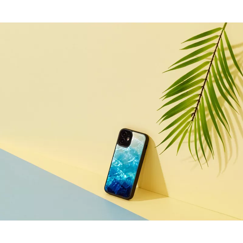 iKins apsauginis dėklas Apple iPhone 12 mini — mėlynas ežeras su juodais akcentais
