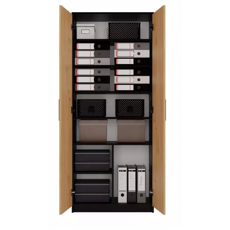 Topeshop OLIV 2D ANT/ART KPL biuro knygų spinta
