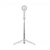 Selfie lazdelė FIXED FIXSN-M-WH – „Bluetooth“ sulankstomas aliuminio stiebas, maks. ilgis 72 cm, balta