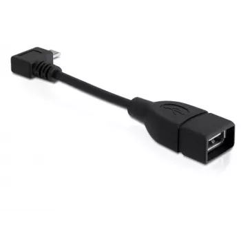 USB kabelis DeLOCK 83104 Micro-USB B į USB A 0,11 m Juodas