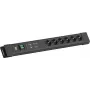 Maitinimo šakotuvas Bachmann CONNECTUS su 6×CEE7/3 lizdais, 1×GVS, 1×jungikliu, 2,0 m kabeliu, CEE7/7 kištuku, juodas