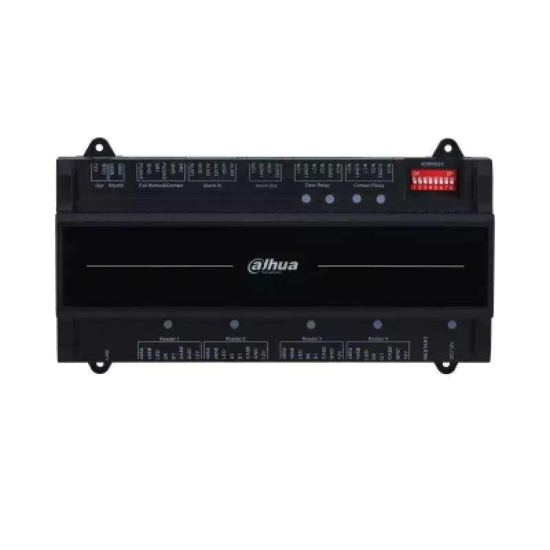 Apsaugos durų valdiklis DAHUA ASC2202B-D — 2 durų plokštės valdiklis, 12 V, 1,4 A, RS-485, 210×50×106 mm