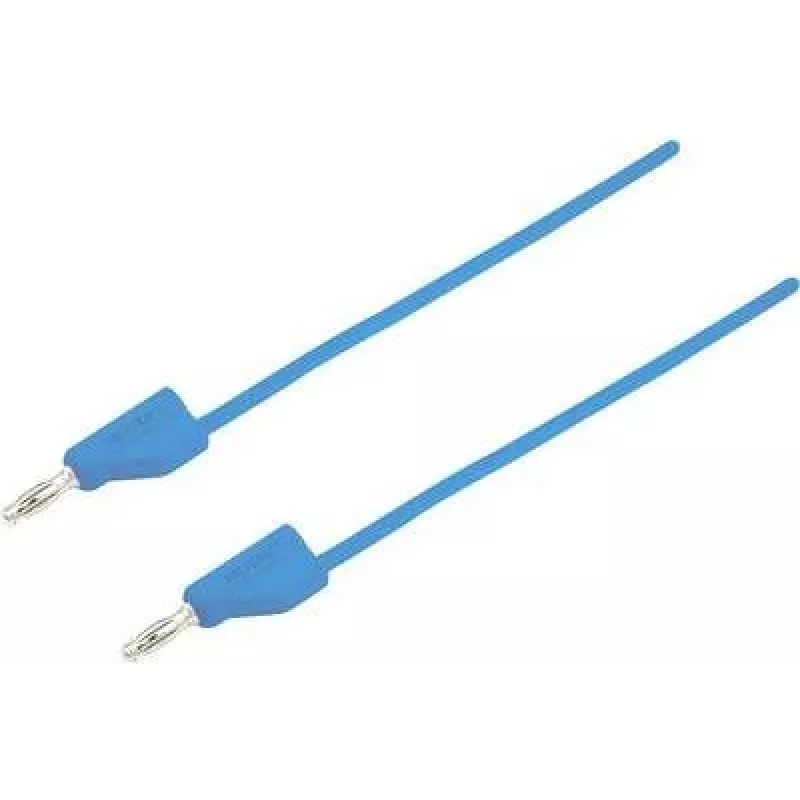 VOLTCRAFT Testavimo laidas [Kištukas 4 mm - Kištukas 4 mm] 5 m Mėlynas MSB-300 (MSB-300-5-BL)