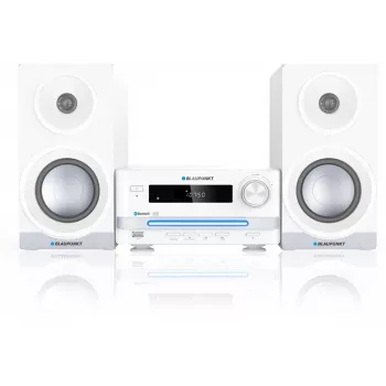 Namų garso mikro sistema BLAUPUNKT MS16BT 15 W, CD/USB/MP3, Bluetooth, FM RDS, balta
