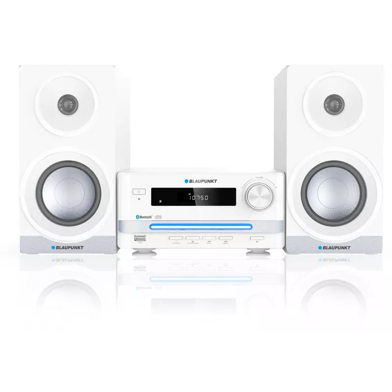 Namų garso mikro sistema BLAUPUNKT MS16BT 15 W, CD/USB/MP3, Bluetooth, FM RDS, balta