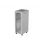 19 colių 32U LANBERG stovimasis stovas-spinta 600×800 mm pilka su stiklinėmis durelėmis ir LCD (plokščia pakuotė)