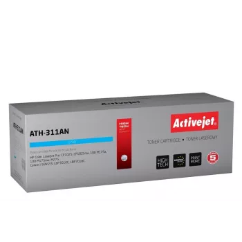 Activejet ATH-311AN toneris (pakeičia Canon, HP 126A CRG-729C, CE311A; Premium; 1000 puslapių; žydra)