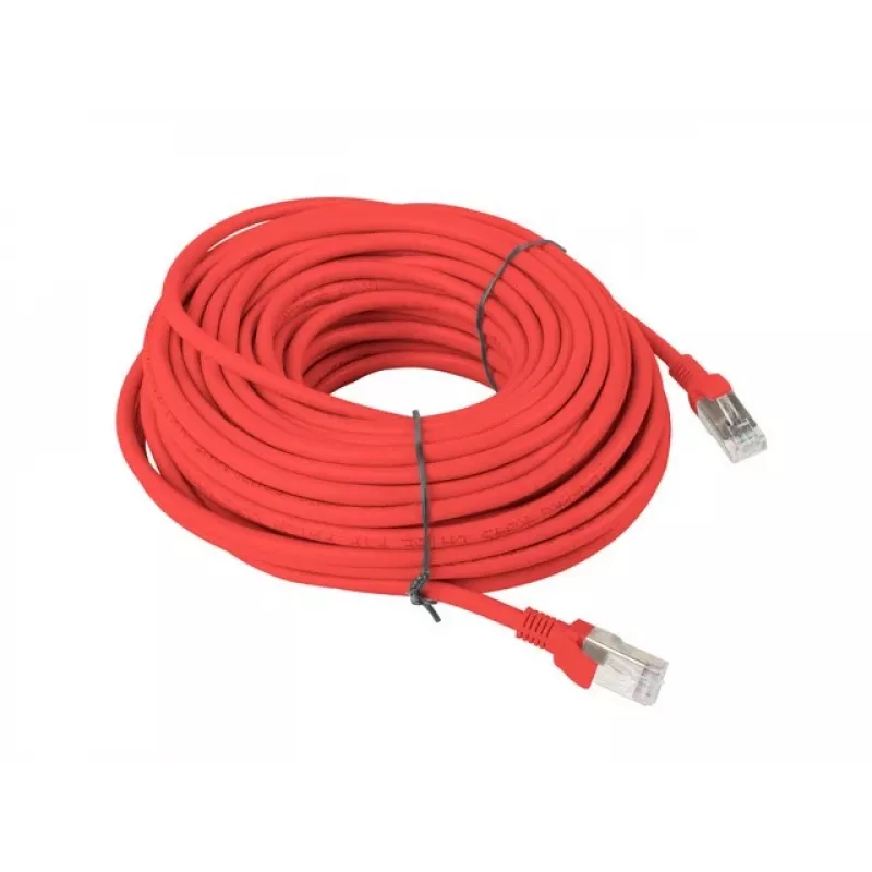 LANBERG tinklo kabelis RJ-45 Cat5e PCU5-10CC-3000-R, U/UTP, CCA laidininkai, 30 m, raudonas