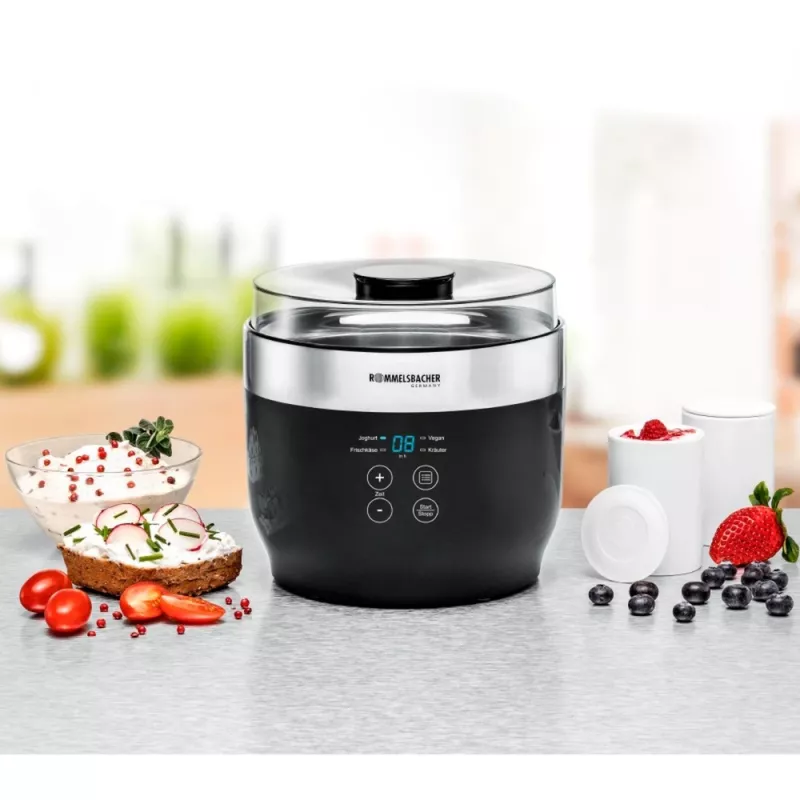 Rommelsbacher JG 80 jogurto gaminimo aparatas 1,2 l varškės sūriui - jogurtui 20 W (JG80)