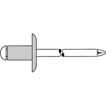Aklina kniedė GESIPA 5.0x10.0 mm K14 aliuminis/nerūdijantis plienas, 250 vnt.