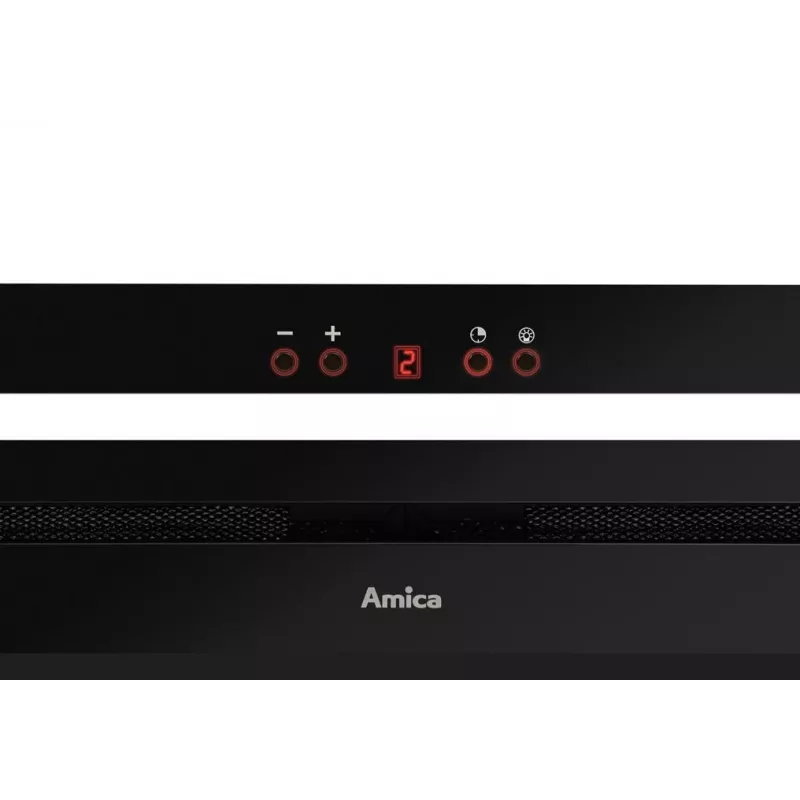 Įmontuojamas gartraukis AMICA OMC6451B HC — anglies filtras, triukšmas 65 dB, energijos klasė A