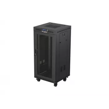 Stovo spinta LANBERG FF01-6624-23BL 24U laisvai pastatoma 19 colių 600×600 mm IP20 juoda