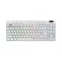 Logitech G PRO X TKL klaviatūra, žaidimams, RF belaidė + Bluetooth, QWERTY US International, balta