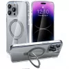 StyleShell SHOCKFlex su stovo funkcija, permatomas telefono dėklas, iPhone 16 Pro Max, suderinamas su MagSafe