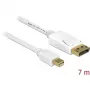 DisplayPort laidas DeLOCK 83485 Mini DisplayPort 7 m baltas
