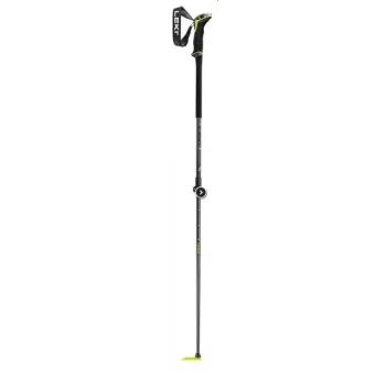 Šiaurietiško ėjimo lazdos Leki Guide 2 — aliuminis, maks. ilgis 150 cm, svoris 271 g, „Lock Security Strap“ nailoninis dirželis, lazdos skersmuo Ø1,6 cm, juodos