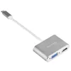 Išorinis vaizdo adapteris SidabrinėSTONE EP16 USB-C 3.1 su HDMI ir VGA išvestimis