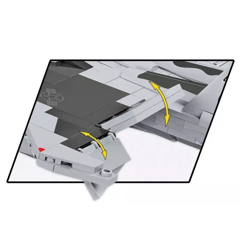 Cobi Building Blocks Boeing F-15EX Eagle II modelio rinkinys COIB-5900, kolekcinis mastelio konstrukcinis rinkinys