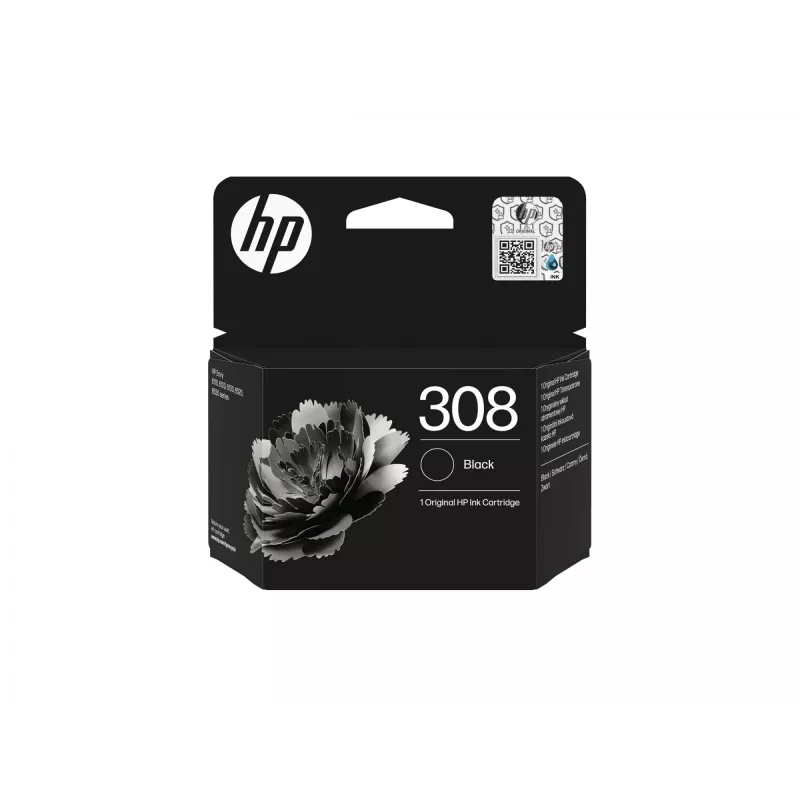 HP 308 Originali juoda rašalo kasetė