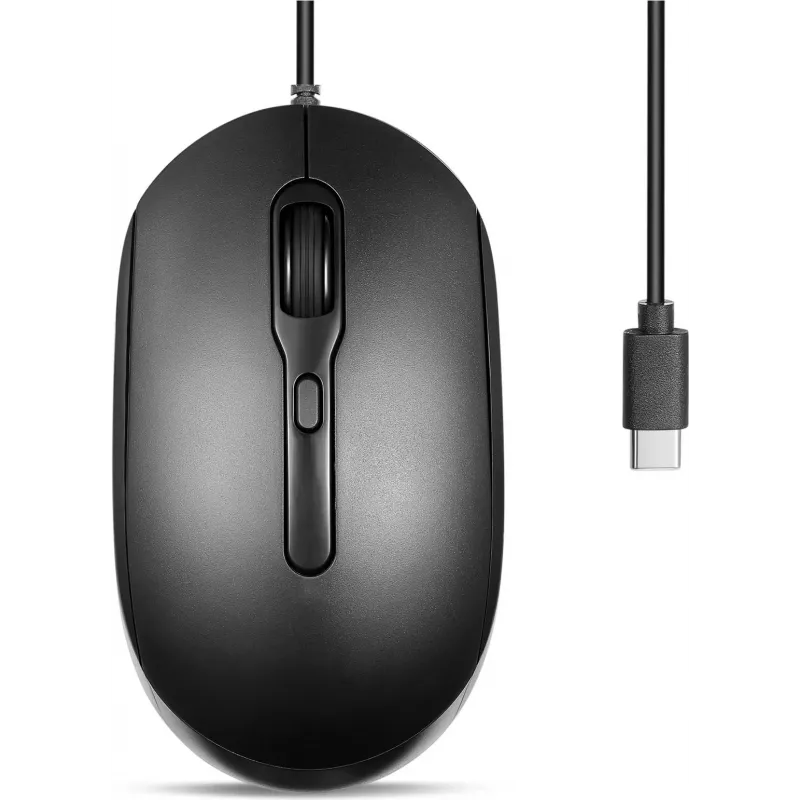 Perixx PERIMICE-222CB pelė optinė tyli USB-C juoda - Pelė - optinė (PERIMICE-222CB)