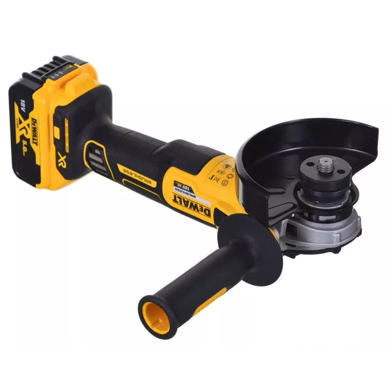 Elektrinių įrankių rinkinys DeWALT DCK2080P2T-QW — 18V Li‑Ion 5Ah (2x), DCG405 kampinis šlifuoklis, gręžtuvas/suktuvas, M14 šlifavimo disko sriegis, nešiojimo dėklas