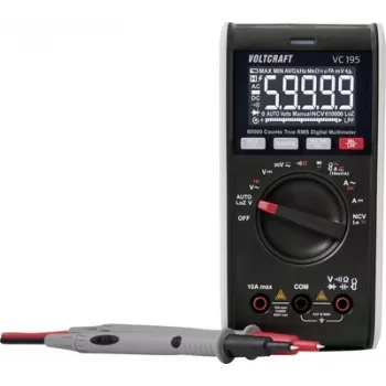 Voltcraft VC195 skaitmeninis rankinis multimetras CAT III 600 V ekranas 60000 (VC-17059815)