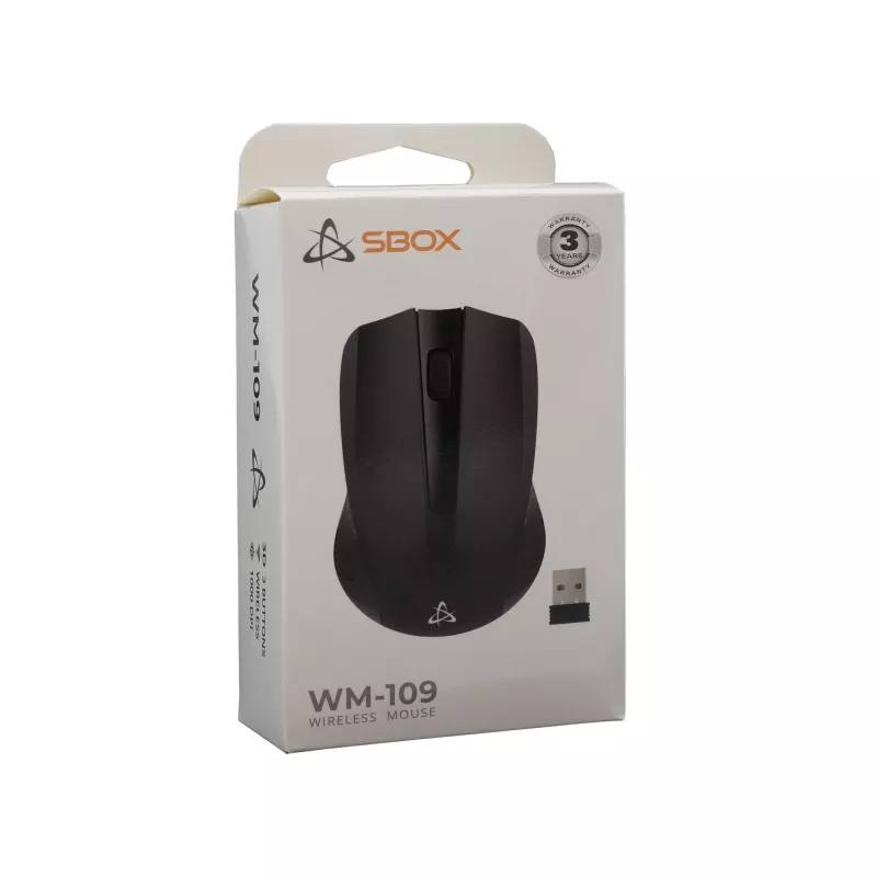 Pelė SBOX WM-109 juoda USB Type-A