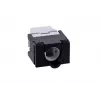 Keystone lizdas A-LAN MKB-U6-1 — RJ45 U/UTP Cat6, 22/26 AWG, juodas/baltas ABS korpusas