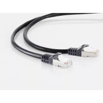 Tinklo kabelis ShiverPeaks CAT 7 0,5 m S/FTP juodas RJ45 be halogenų