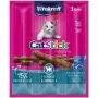 Kačių skanėstai Vitakraft CatStick 31218 jautiena kiauliena paukštiena 18 g pakelis, 3 vnt., be grūdų, be cukraus