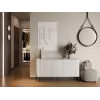 Komoda cama meble VERA 150x40x80 cm, matinė balta, medžio drožlių plokštė, 16 mm rėmas