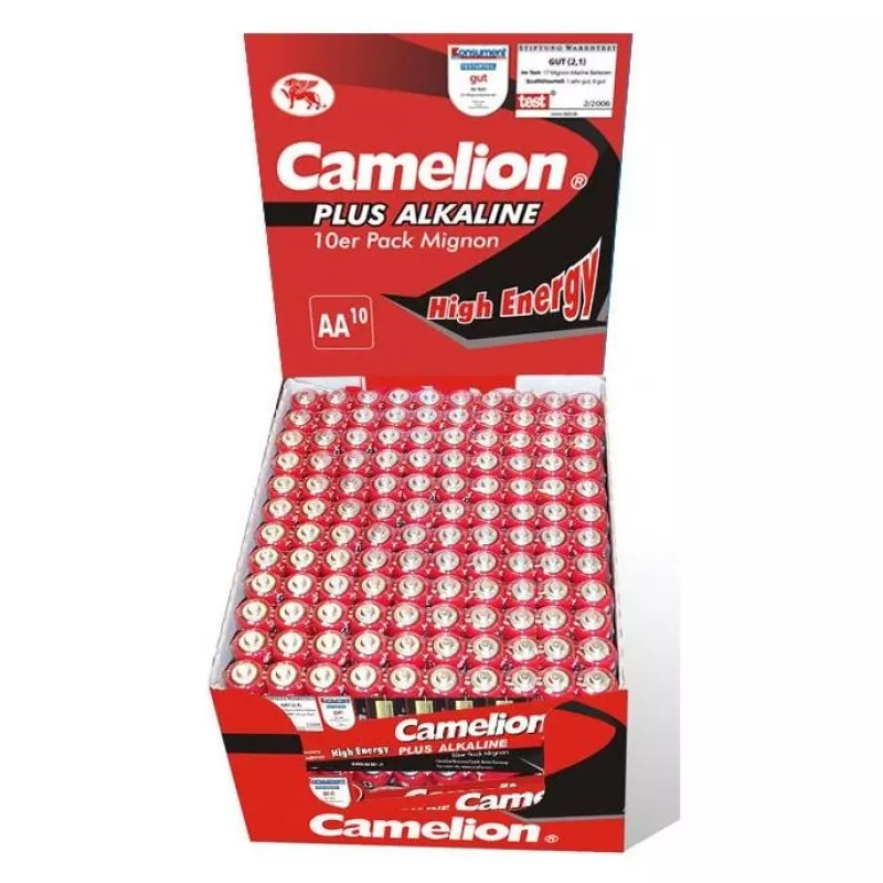 Vienkartinė baterija CAMELION LR6-SP10 AA Šarminė 1,5 V, 10 vnt., 49,8 mm x 1,41 cm, po 24 g