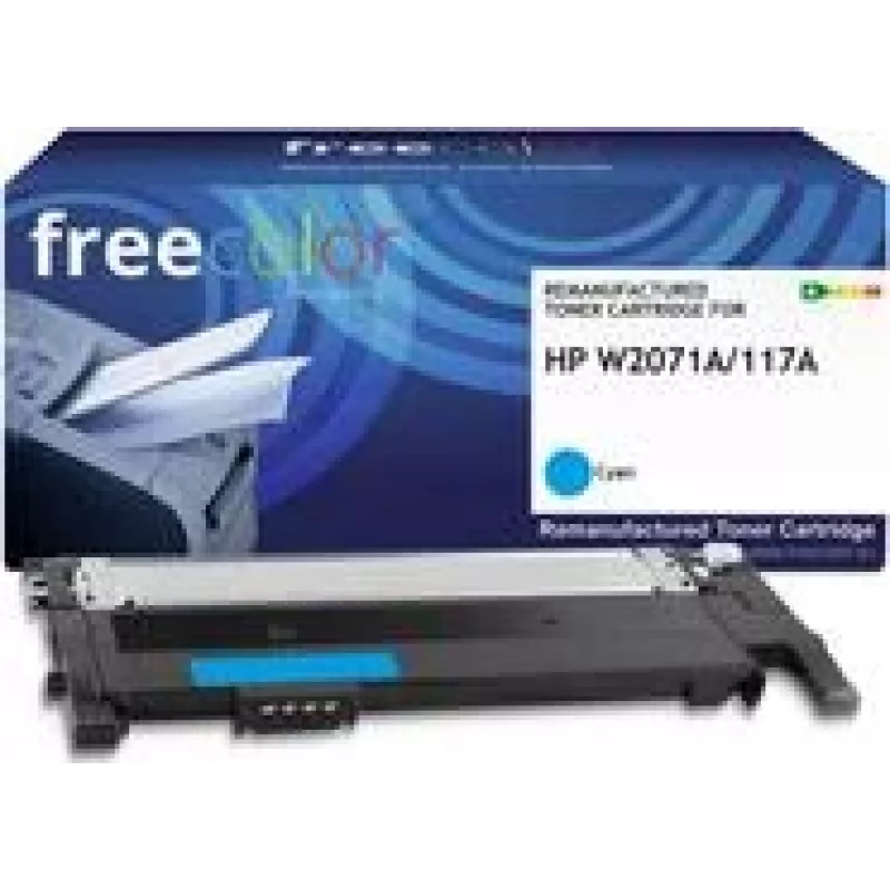 Dažų kasetė FREECOLOR K18862F7 suderinama su HP, žydra, resursas 700 puslapių, 1 vnt.