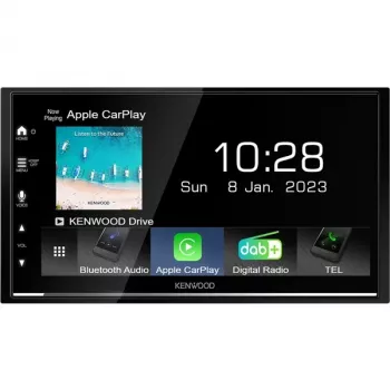 Kenwood DMX7722DABS automobilinis medijos imtuvas Juodas Wi-Fi Bluetooth
