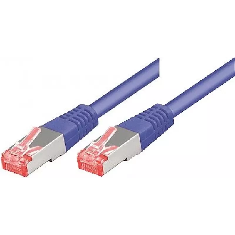 Tecline exertis Connect - Patch-Cable - RJ-45 (M) to RJ-45 (M) - 3 m - SSTP-Cable - CAT 6 - Halogen-Free - lilac (71503V)