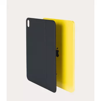 Apsauginis galinis dangtelis su magnetu TUCANO, skirtas Apple iPad 10th Gen — juodas, plonas dizainas