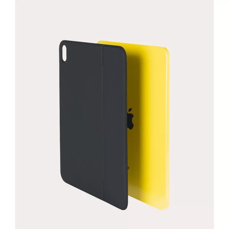 Apsauginis galinis dangtelis su magnetu TUCANO, skirtas Apple iPad 10th Gen — juodas, plonas dizainas