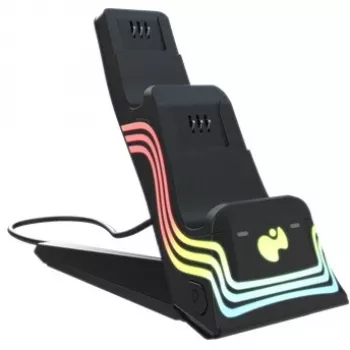 Įkrovimo stovas PDP 049-033-BK, skirtas Xbox Series X / Series S valdikliams, juodas, kompaktiški matmenys