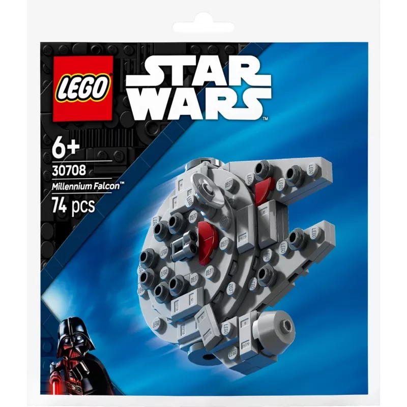 LEGO konstrukcinis žaislas 30708 Star Wars Millennium Falcon Mini-Model Polybag, mažas kolekcinis rinkinys