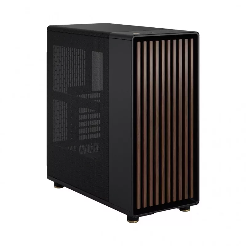 Fractal Design North Charcoal Juoda tinklinis vidutinio dydžio korpusas - juodas