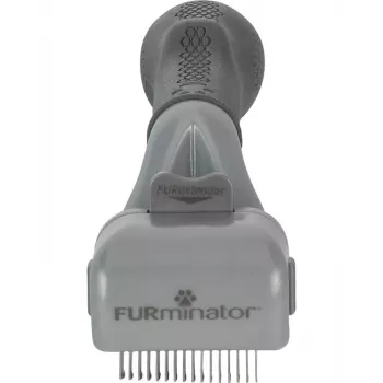 „FURminator Adjustable“ plaukų šalinimo įrankis — katėms ir šunims, nerūdijančio plieno ašmenys, ergonomiška neslystanti rankena, 185 g, visiems kailio tipams