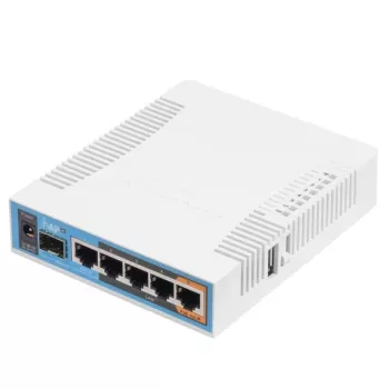 Mikrotik hAP ac 500 Mbit/s baltas maitinimas per Ethernet (PoE)