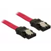 SATA kabelis DeLOCK 84302 0,5 m raudonas