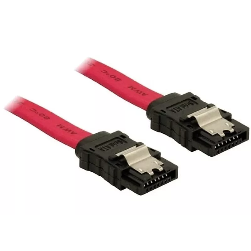 SATA kabelis DeLOCK 84302 0,5 m raudonas