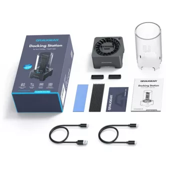 GRAUGEAR G-M2DK-AC-10G Speicherlaufwerk-Docking-Station USB 3.2 Gen 2 (3.1 Gen 2) Type-C Schwarz (G-M2DK-AC-10G)