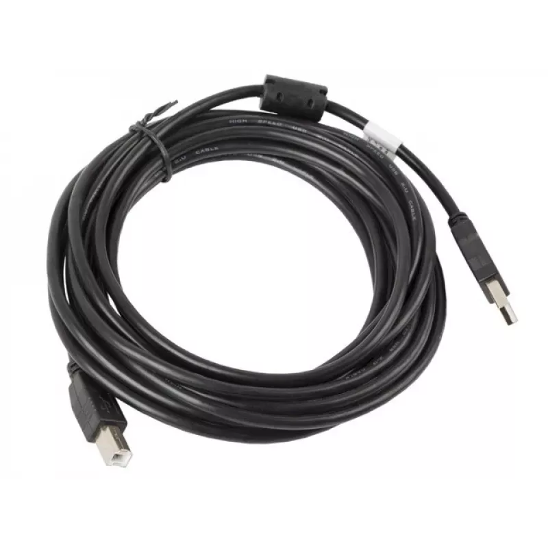 Lanberg CA-USBA-11CC-0050-BK USB laidas 5 m 2.0 USB B juodas (CA-USBA-11CC-0050-BK)
